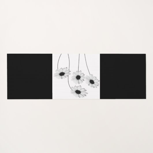 Umkehrbare Schwarz-Weiß-Gänse und Ihr Name Yogamatte (Rückseite (Horizontal))