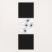 Umkehrbare Schwarz-Weiß-Gänse und Ihr Name Yogamatte (Rückseite)