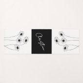 Umkehrbare Schwarz-Weiß-Gänse und Ihr Name Yogamatte (Vorderseite (Horizontal))