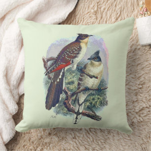 Umkehrbare Vintage Vogelarten Natur Kissen
