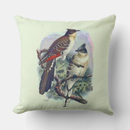 Umkehrbare Vintage Vogelarten Natur Kissen