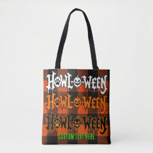 Umkehrbarer Howl-O-Ween Gruseliger Gestapelter Pfo Tasche