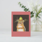 Umkehrchipmunk-Postkarte Postkarte (Stehend Vorderseite)