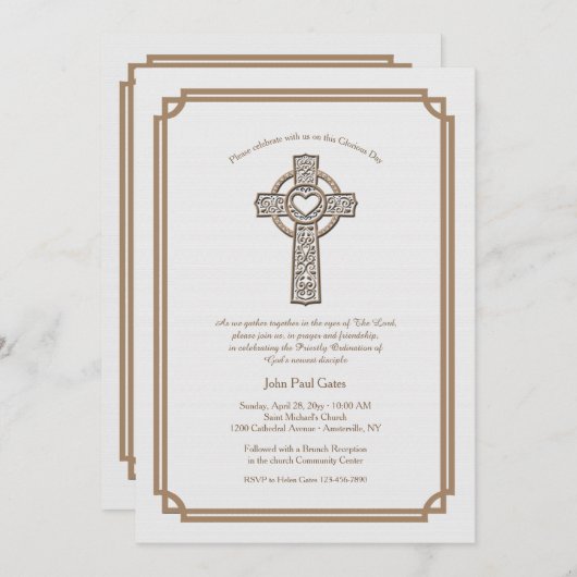 Umkehrende Cross-Ordination Einladung (Vorne/Hinten)