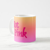 Umkehrende Tasse von Hot Pink (Vorderseite Links)