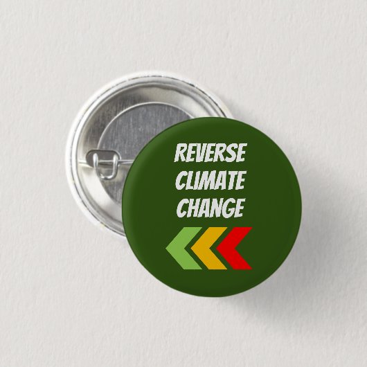 "Umkehrender Klimawandel" Button (Vorne & Hinten)