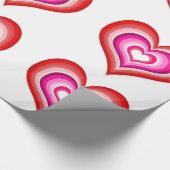 Umkehrendes Herz-Umschlagpapier Geschenkpapier (Ecke)