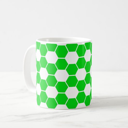 Umkehrfußball/Fußball-Ball-Textur Kaffeetasse (Vorderseite Links)