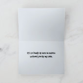 Umkehrte Kondolenzkarte 2 Karte (Innenseite)