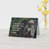 Umkehrte Kondolenzkarte 2 Karte (Gelbe Blume)