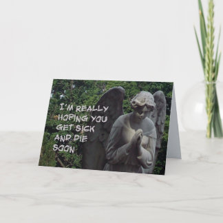 Umkehrte Kondolenzkarte 2 Karte