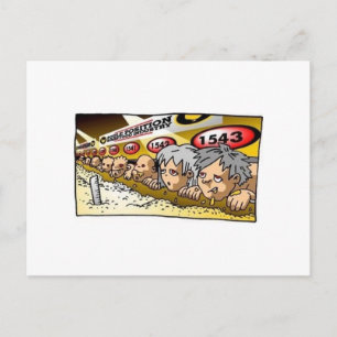 Umkehrte Situation Postkarte