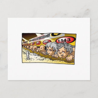 Umkehrte Situation Postkarte