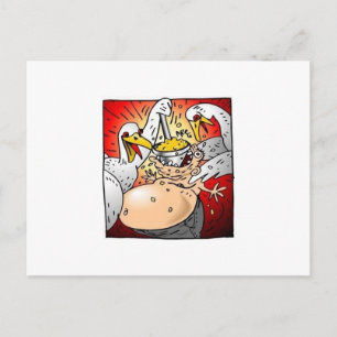 Umkehrte Situation Postkarte