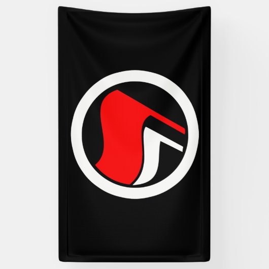 Umkehrung der Faschismus-Fahne Banner (Vertikal)