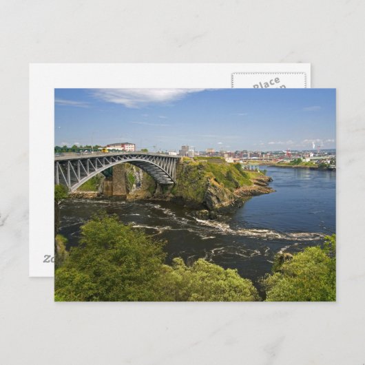 Umkehrung fällt auf den St. John River bei St. 2 Postkarte (Vorne/Hinten)