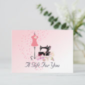 Umkleidung von Bridal-Kleidern - Geschenkgutschein (Stehend Vorderseite)