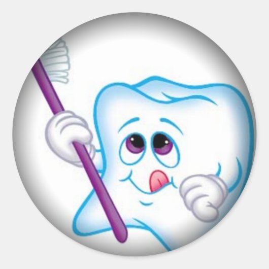 Umklingeln in schwarze runde Sticker (Vorderseite)