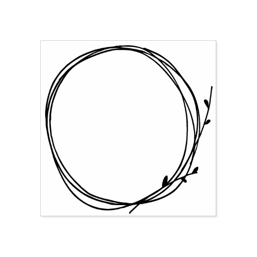 Umkreis des Lässigen Landschaftszirkels von Twig W Gummistempel (Prägung)