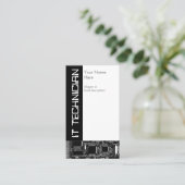 Umkreisen Sie B u. W 2" ES Techniker" Visitenkarte (Stehend Vorderseite)