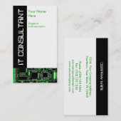 Umkreisen Sie Grün 2" ES Berater" Visitenkarte (Vorne/Hinten)