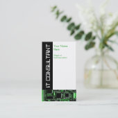 Umkreisen Sie Grün 2" ES Berater" Visitenkarte (Stehend Vorderseite)