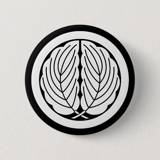 Umkreisung von Eicheneichen-Blätter Button (Vorderseite)