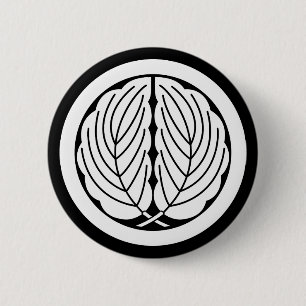 Umkreisung von Eicheneichen-Blätter Button