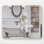 Umlademodus - Miss Meow in Bathrobe Mousepad (Vorne)