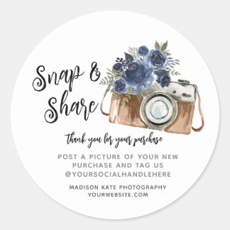 Umlaufaufkleber für Snap & Share-Camera Runder Aufkleber