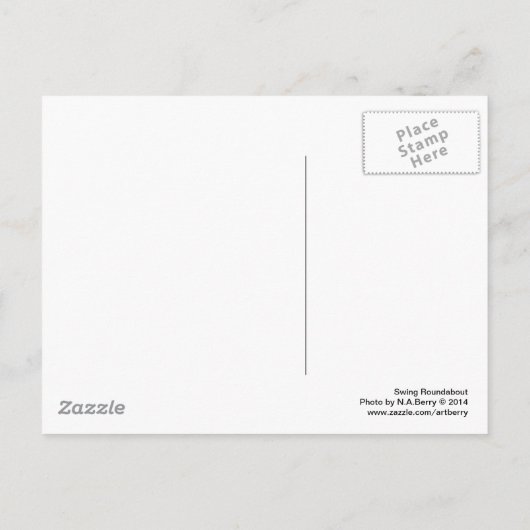 Umlaufbahn Postkarte (Rückseite)