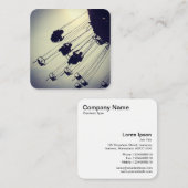 Umlaufbahn Quadratische Visitenkarte (Vorne/Hinten)