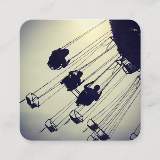 Umlaufbahn Quadratische Visitenkarte (Vorderseite)