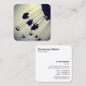 Umlaufbahn Quadratische Visitenkarte (Vorne/Hinten)