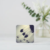 Umlaufbahn Quadratische Visitenkarte (Stehend Vorderseite)