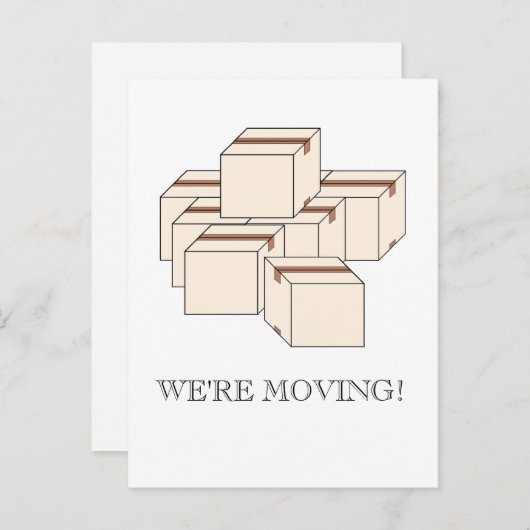 Umlaufboxen Ankündigungspostkarte (Vorne/Hinten)