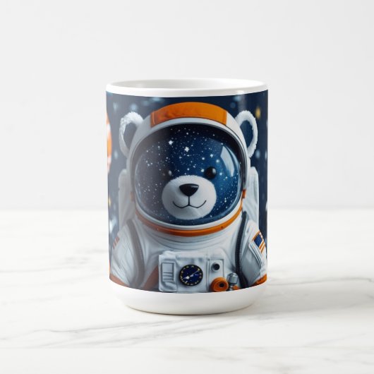 Umlaufende Teddy-Galaxie Kaffeetasse (Mittel)