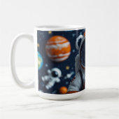 Umlaufende Teddy-Galaxie Kaffeetasse (Links)