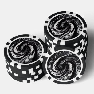 Umlaufender Wirbel  Pokerchips