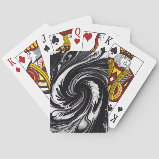 Umlaufender Wirbel Spielkarten (Rückseite)