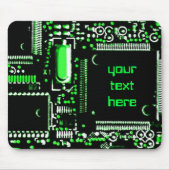 Umlaufgrün 2 "Dein Text"-Mouspad Mousepad (Vorne)