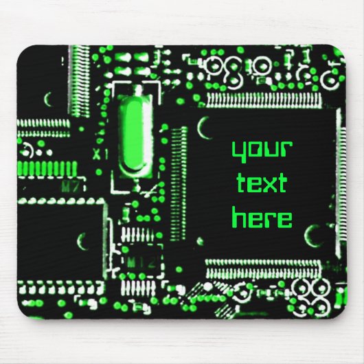 Umlaufgrün 2 "Dein Text"-Mouspad Mousepad (Vorne)