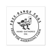 Umlaufkarton für rustikale Hühnerfarm Permastempel (Design)