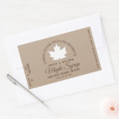 Umlauflogo für Ahornsirup (Stapel und Datum) Rechteckiger Aufkleber (Umschlag)