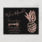 Umlaufmeldung von Ananas-Ananas aus der schwarzen  Ankündigungspostkarte (Vorderseite)