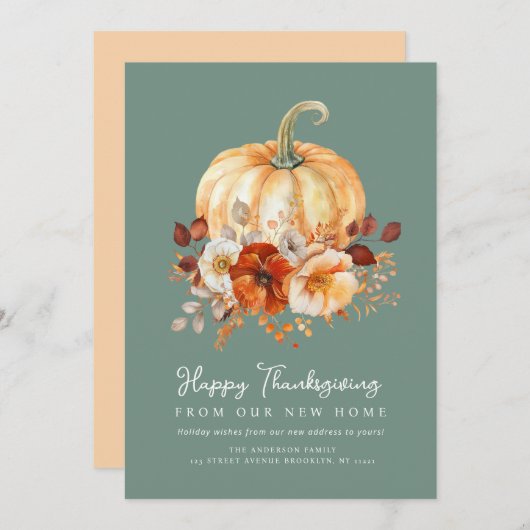 Umlaufskarte des Erntedanks Feiertagskarte (Vorne/Hinten)