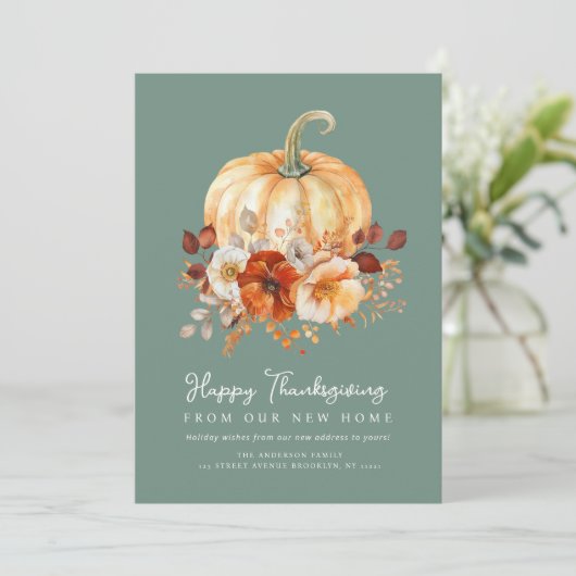 Umlaufskarte des Erntedanks Feiertagskarte (Stehend Vorderseite)