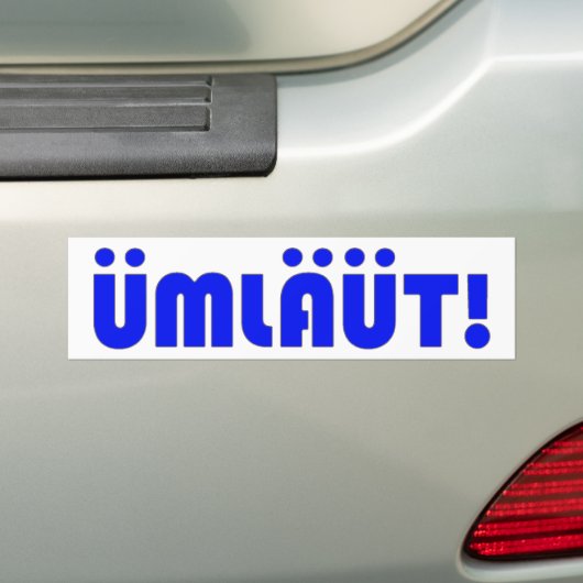 UMLAUT! Autoaufkleber (Auf Auto)