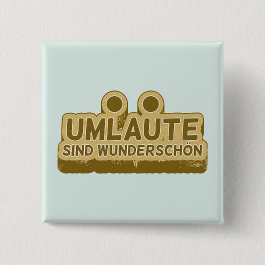 UMLAUT Deutschlehrer oder Schüler Button (Vorderseite)