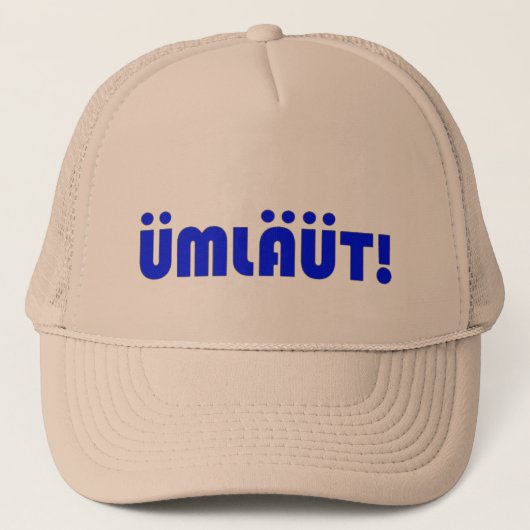 UMLAUT! Hats und Kappen (Vorderseite)